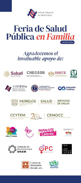 Agradecimientos 4ta Feria de Salud Pública en Familia INSP 2026