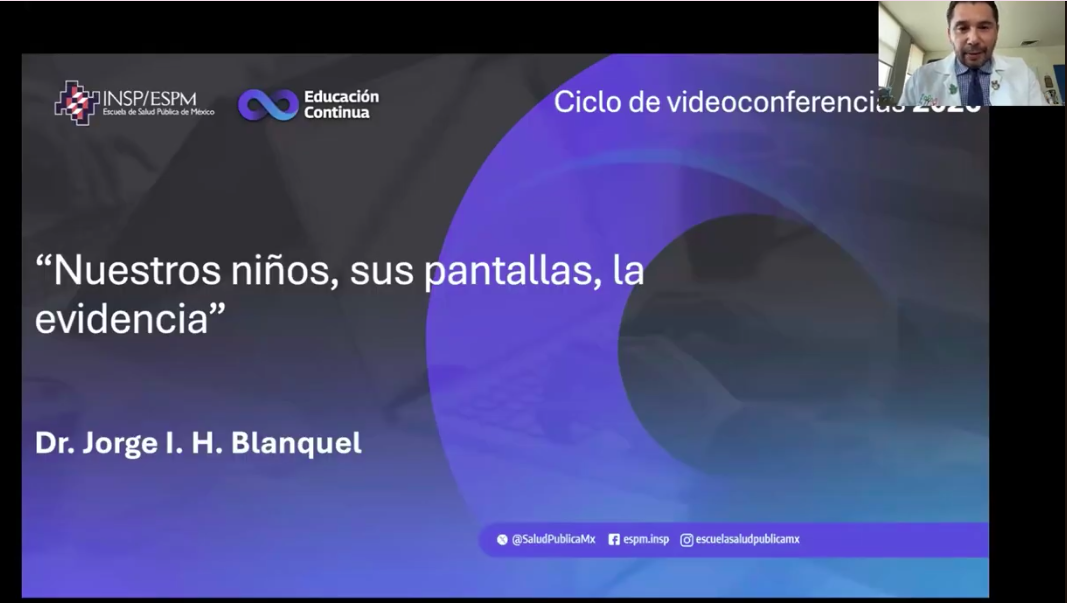 Videoconferencia ESPM – Nuestros niños, sus pantallas, la evidencia