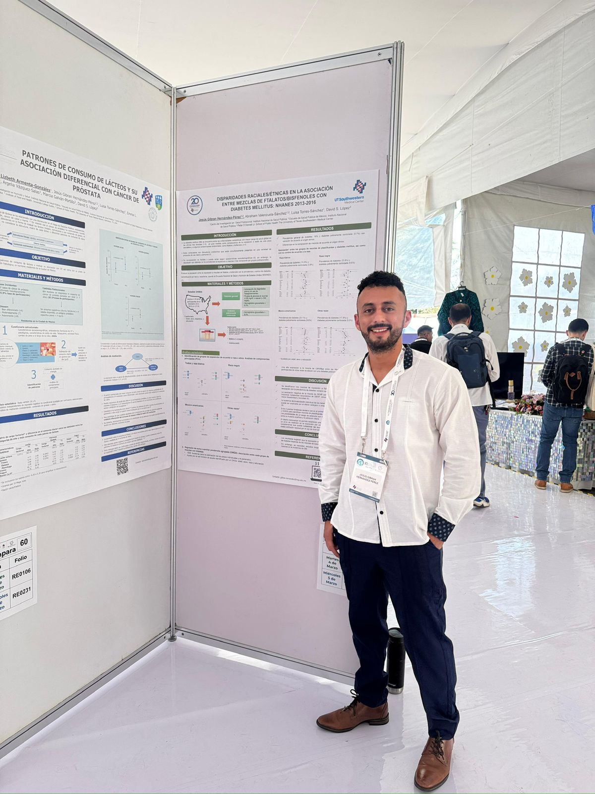 Jesús Gibran Hernández Pérez presenta cartel en Congreso de Investigación en Salud Pública del INSP