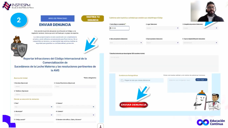 Plataforma de denuncia ciudadana Código LactancIA México