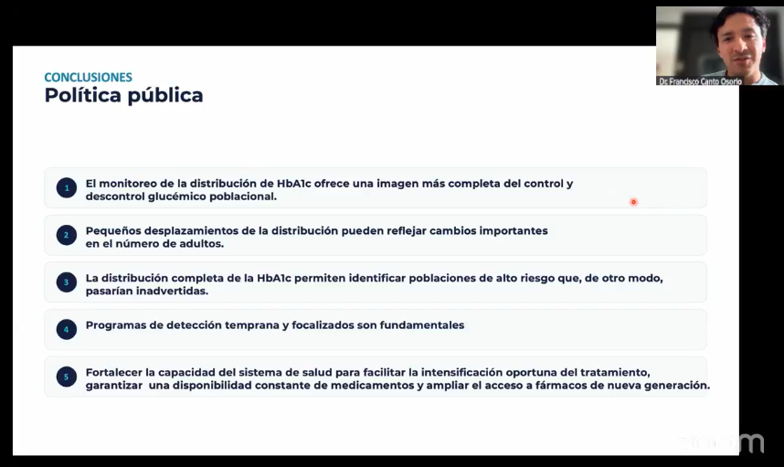 Videoconferencia ESPM – Diabetes en México del diagnóstico al control